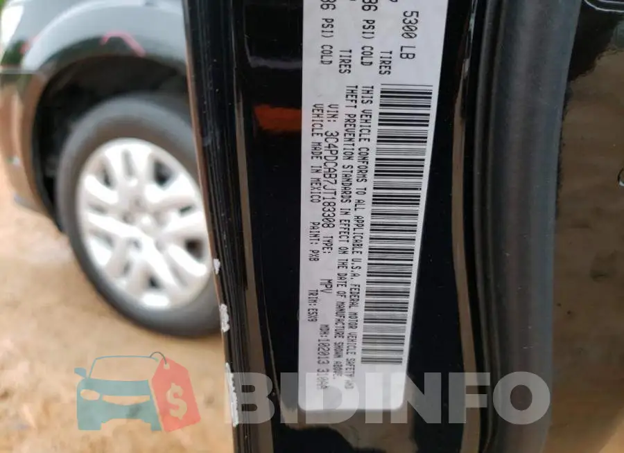 3C4PDCAB7JT183308 Photo# 13