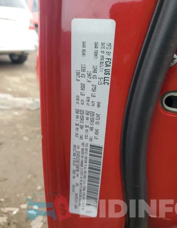 3C4PDCEG6FT698796 Photo# 14