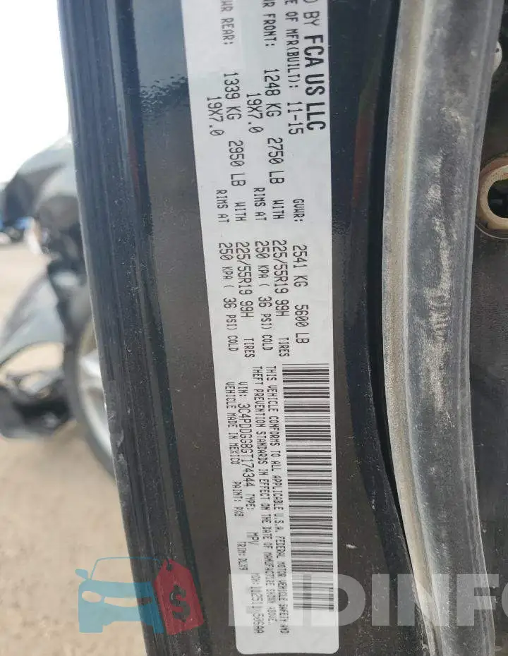 3C4PDDGG8GT174344 Photo# 13