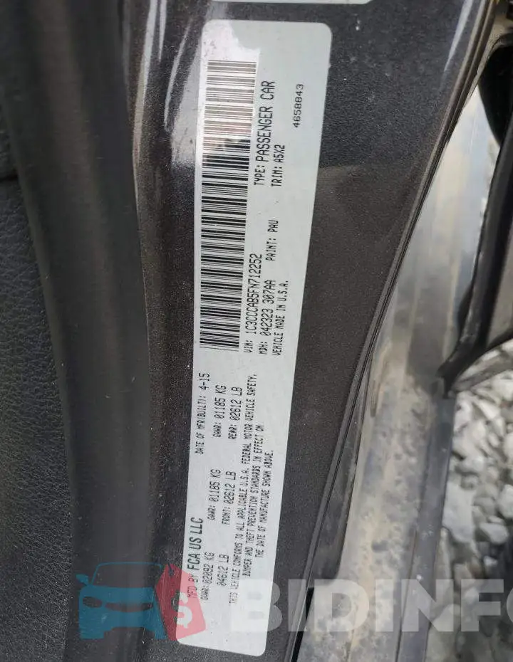 1C3CCCAB5FN712252 Photo# 12