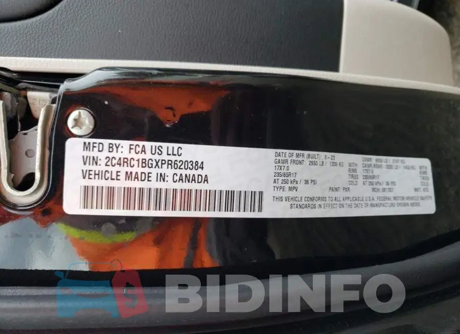 2C4RC1BGXPR620384 Photo# 13