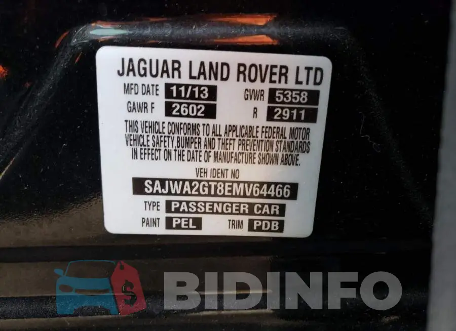 SAJWA2GT8EMV64466 Photo# 12