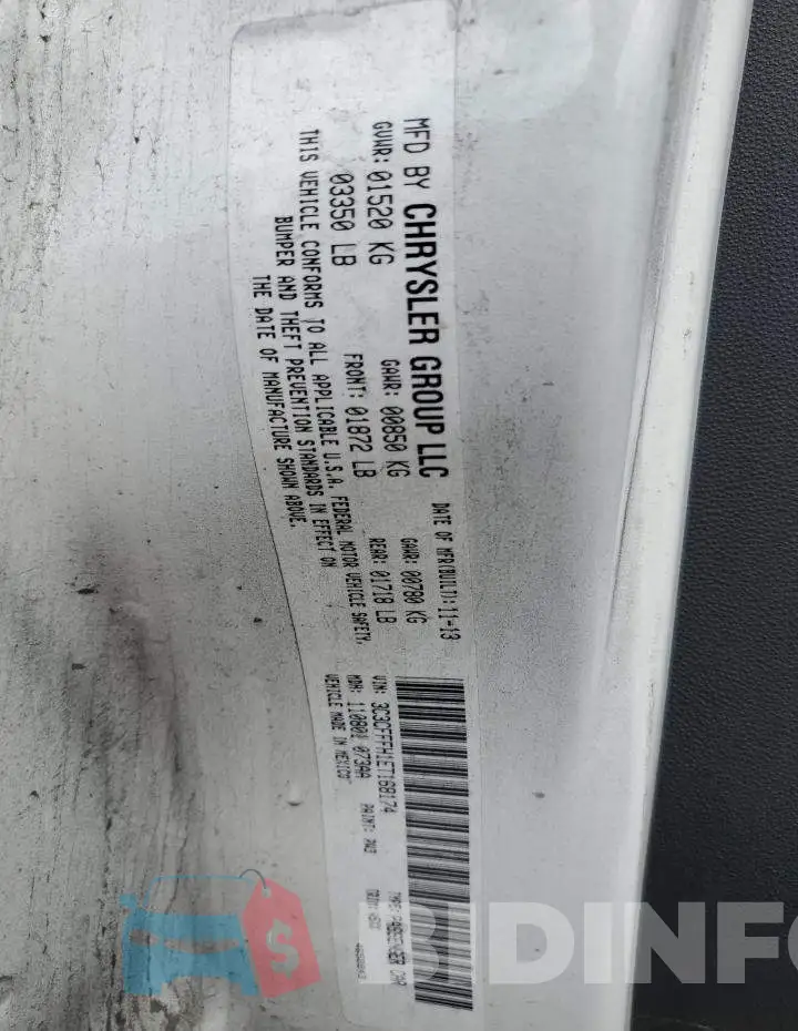 3C3CFFFH1ET168174 Photo# 12
