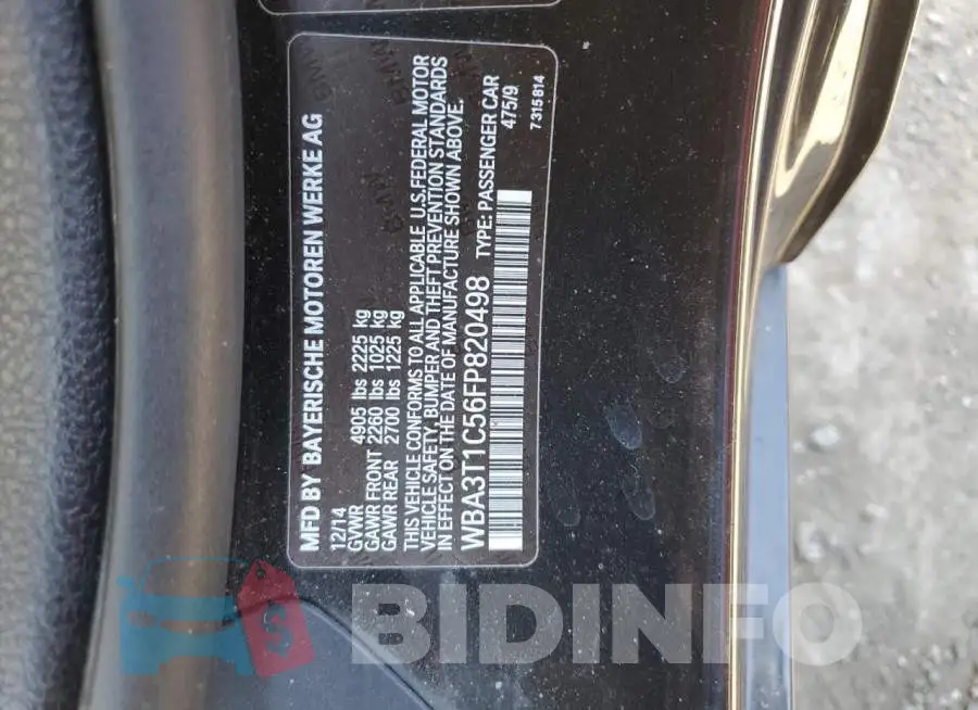 WBA3T1C56FP820498 Photo# 12