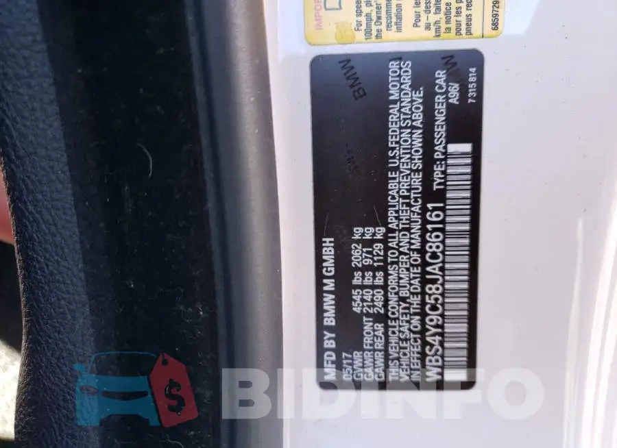 WBS4Y9C58JAC86161 Photo# 12