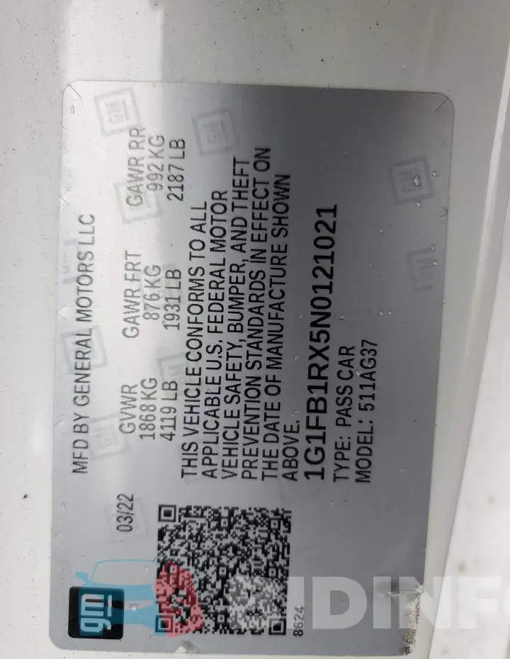 1G1FB1RX5N0121021 Photo# 12