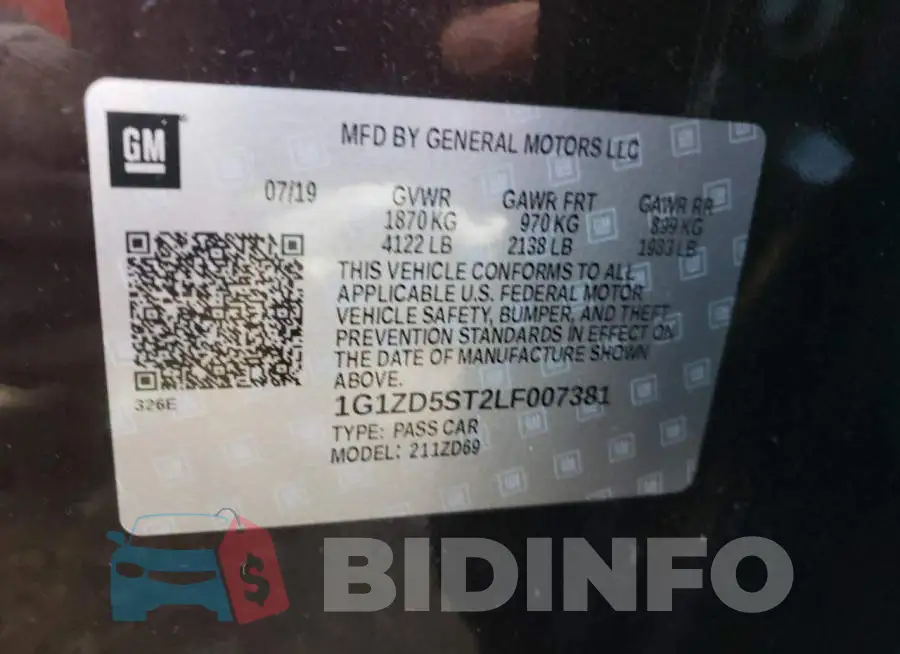 1G1ZD5ST2LF007381 Photo# 10