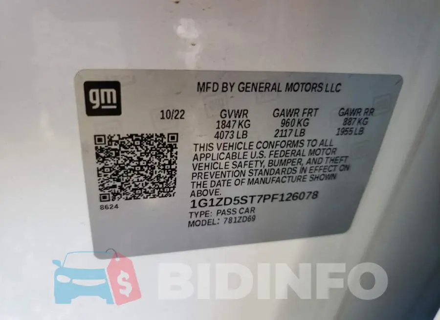 1G1ZD5ST7PF126078 Photo# 12