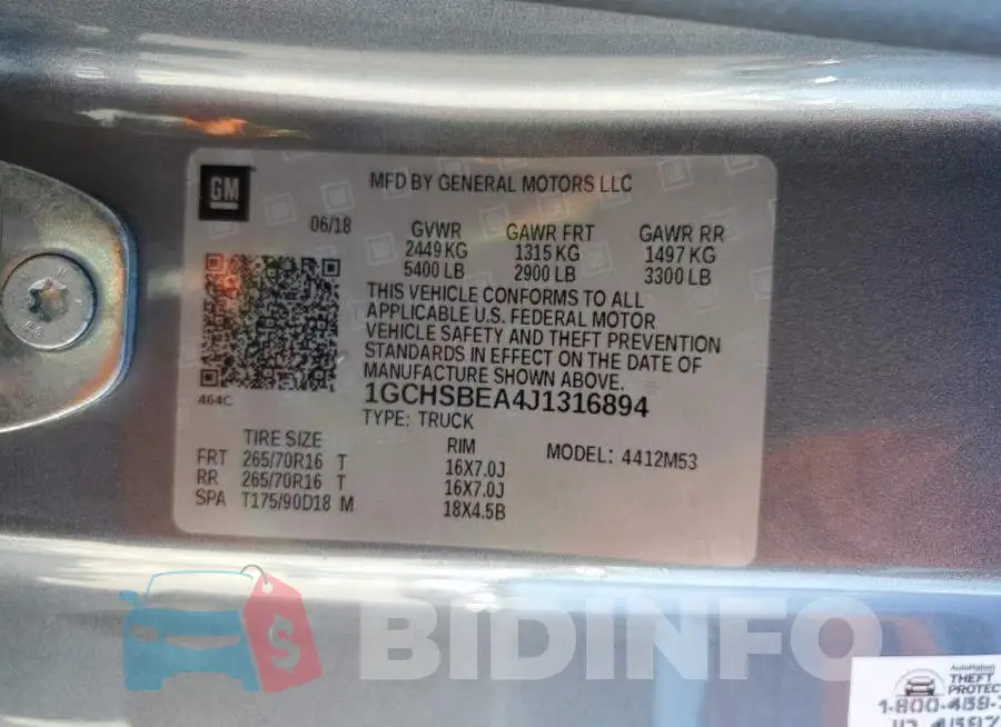 1GCHSBEA4J1316894 Photo# 12