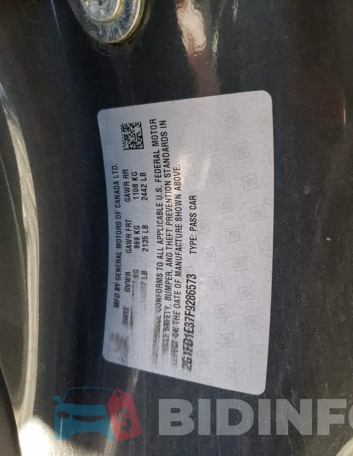 2G1FD1E37F9286573 Photo# 12