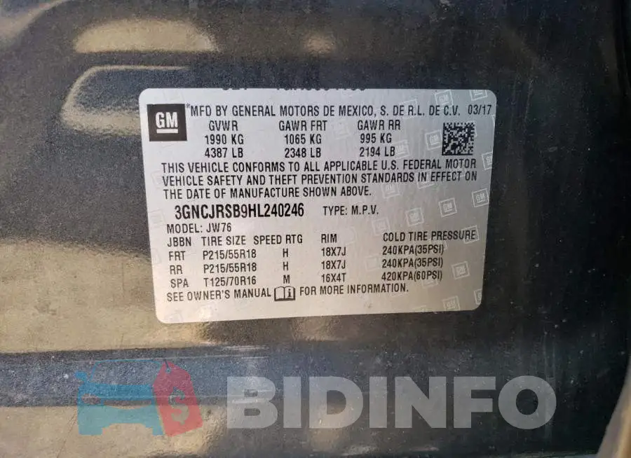 3GNCJRSB9HL240246 Photo# 13