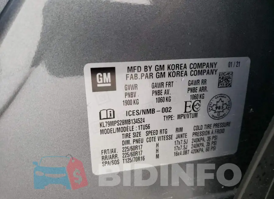 KL79MPS28MB134524 Photo# 13