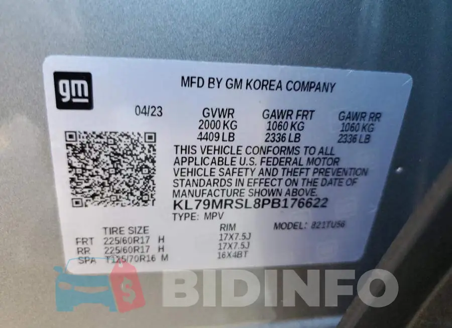 KL79MRSL8PB176622 Photo# 12