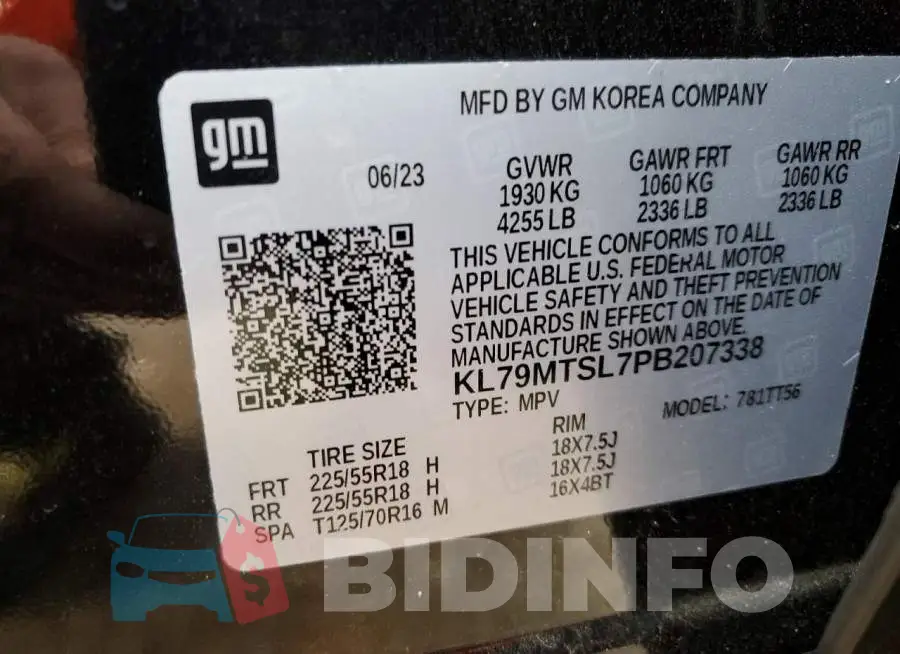 KL79MTSL7PB207338 Photo# 13