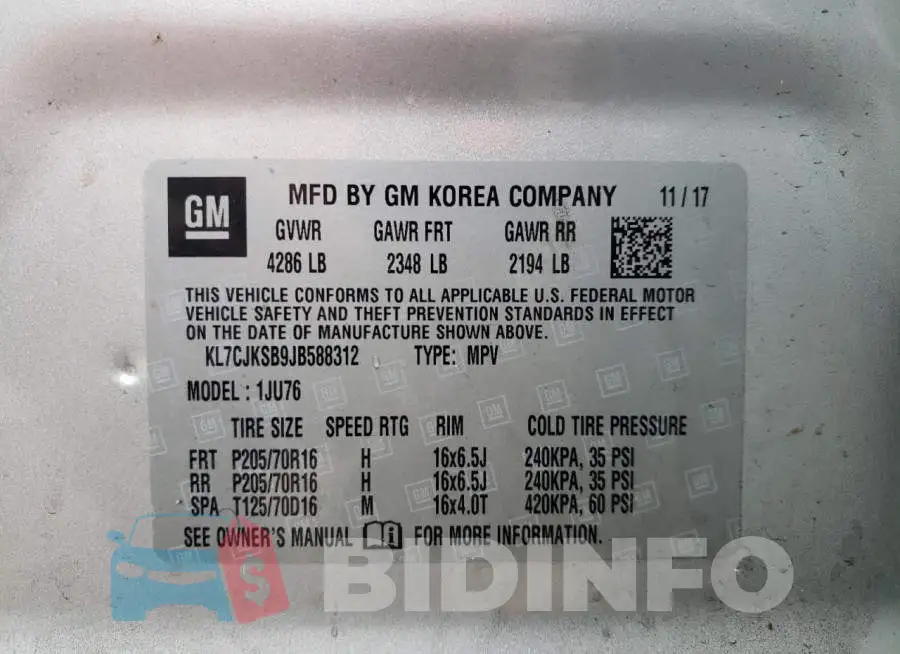 KL7CJKSB9JB588312 Photo# 12