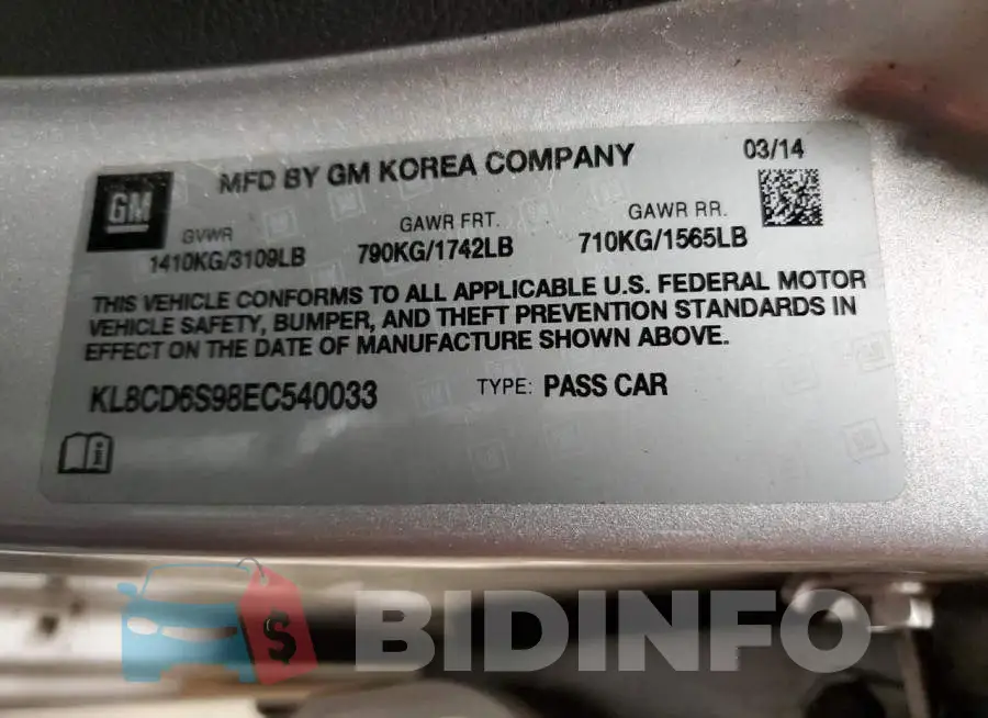 KL8CD6S98EC540033 Photo# 12