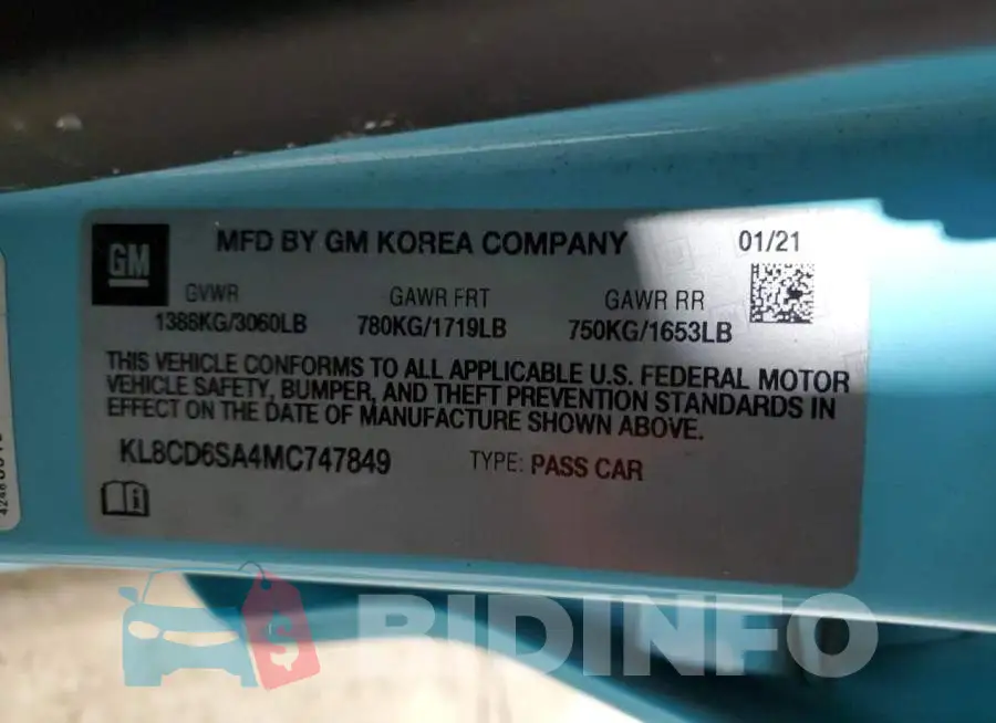KL8CD6SA4MC747849 Photo# 12