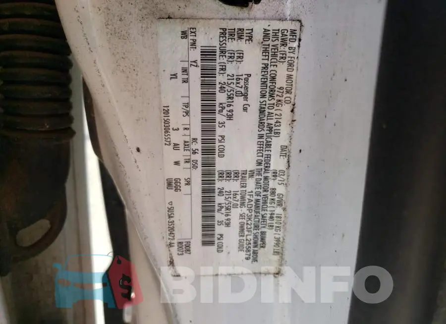 1FADP3K23FL255879 Photo# 12