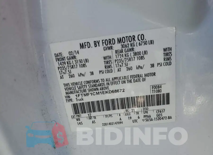 1FTMF1CM1EKD68672 Photo# 12