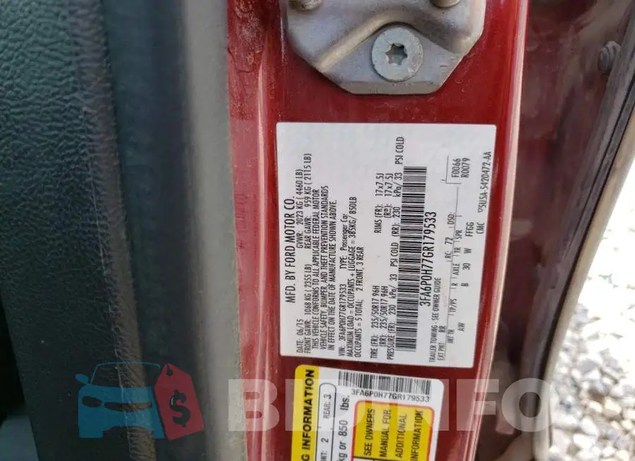 3FA6P0H77GR179533 Photo# 12
