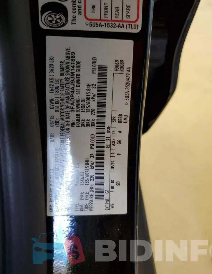 3FADP4AJ9JM141889 Photo# 12