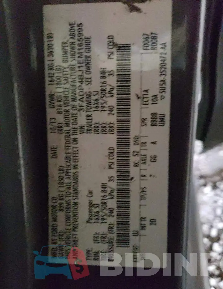 3FADP4BJ1EM165995 Photo# 12