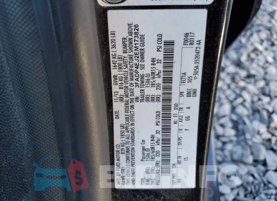 3FADP4EJ2EM173826 Photo# 12