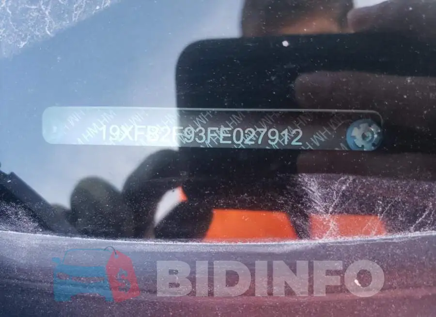 19XFB2F93FE027912 Photo# 12