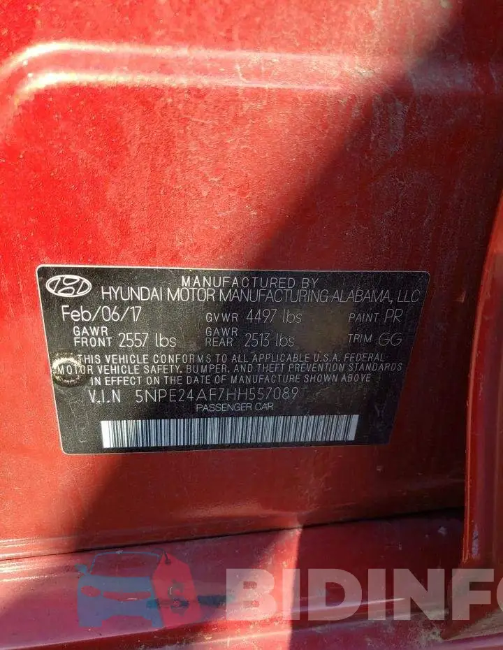 5NPE24AF7HH557089 Photo# 12
