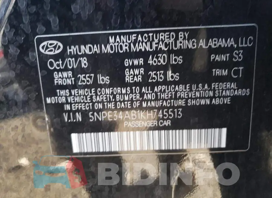 5NPE34AB1KH745513 Photo# 12