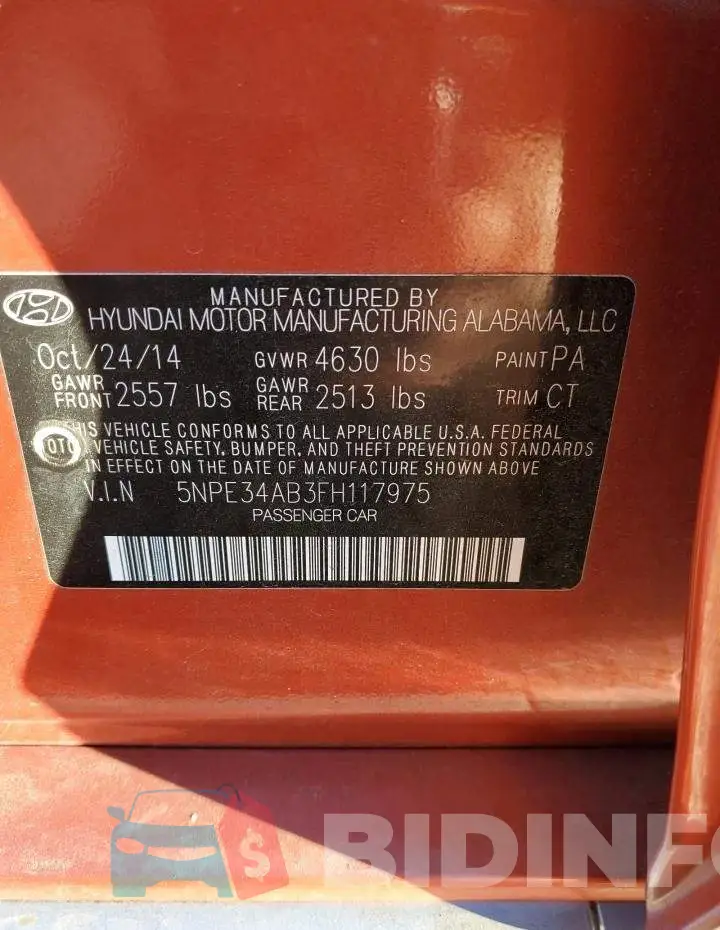 5NPE34AB3FH117975 Photo# 12
