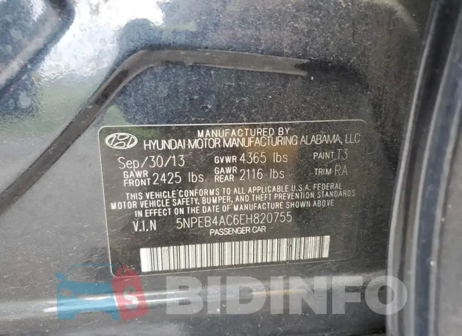 5NPEB4AC6EH820755 Photo# 12