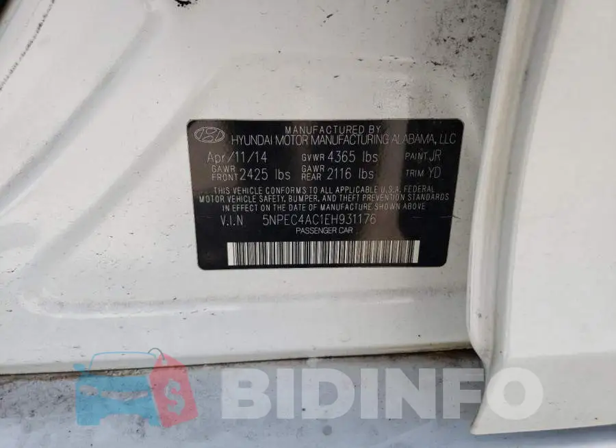 5NPEC4AC1EH931176 Photo# 12