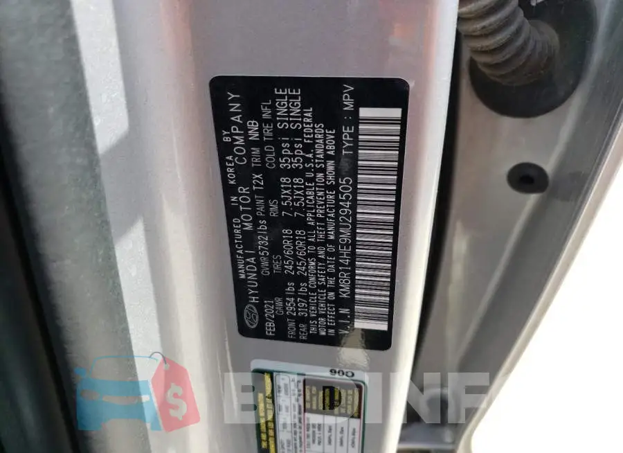 KM8R14HE9MU294505 Photo# 12