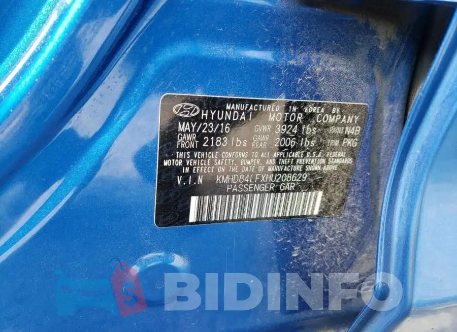 KMHD84LFXHU208629 Photo# 13
