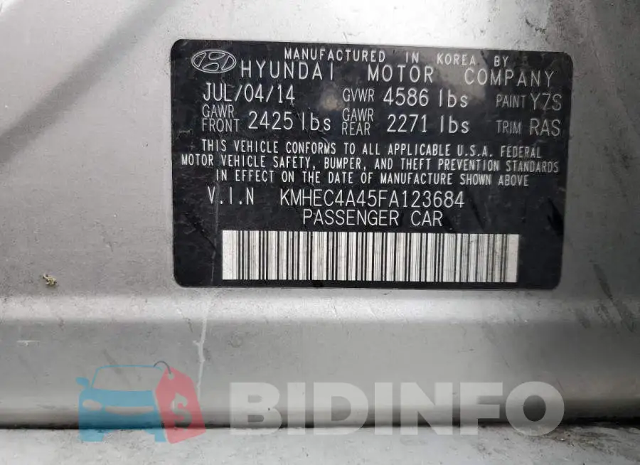 KMHEC4A45FA123684 Photo# 12