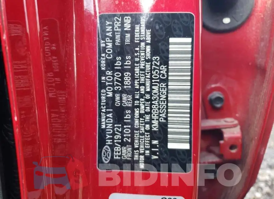 KMHRB8A30MU105723 Photo# 12