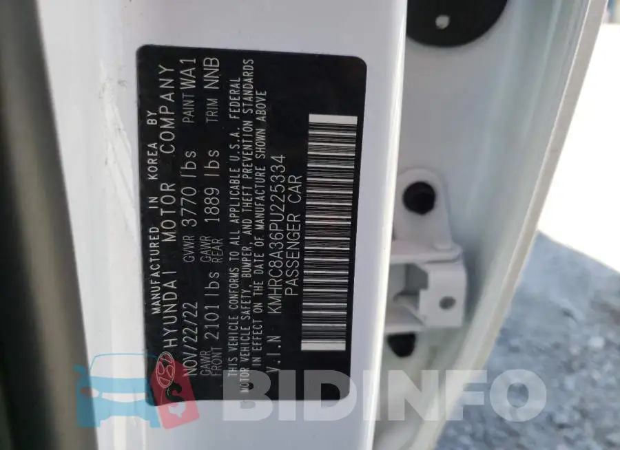 KMHRC8A36PU225334 Photo# 13