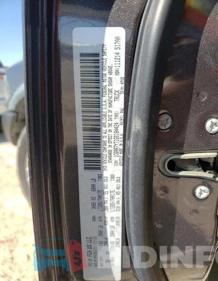 1C6RR7YT1GS184424 Photo# 12