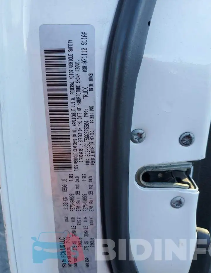 3C6RR6LT5GG376504 Photo# 13