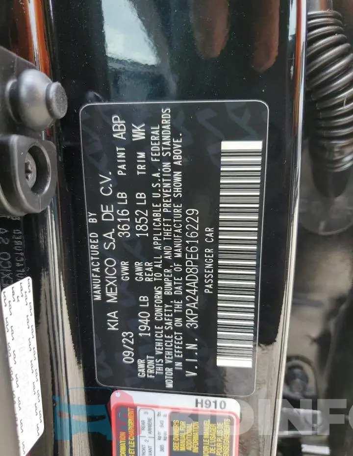 3KPA24AD8PE616229 Photo# 12