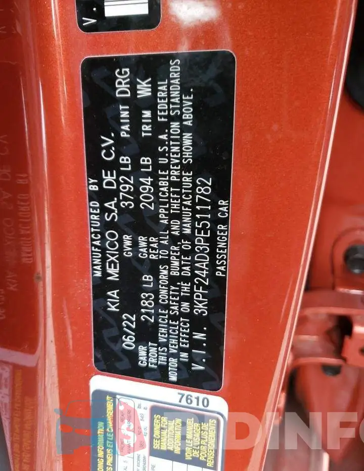 3KPF24AD3PE511782 Photo# 12