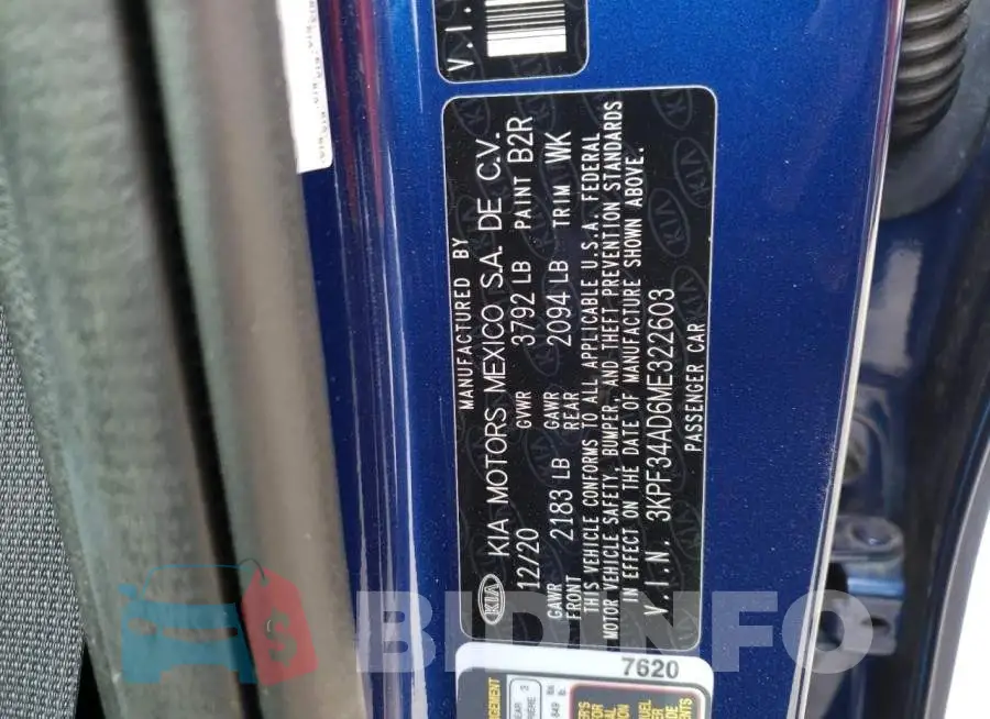 3KPF34AD6ME322603 Photo# 13