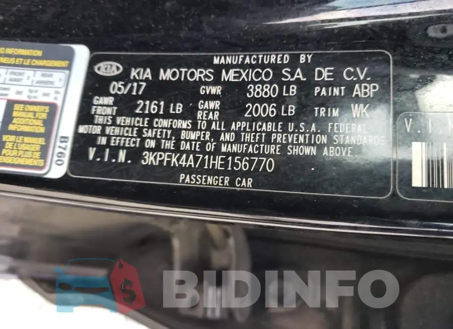 3KPFK4A71HE156770 Photo# 13