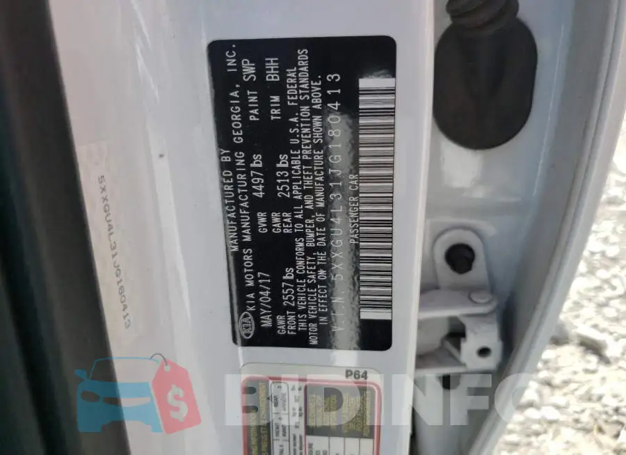 5XXGU4L31JG180413 Photo# 13