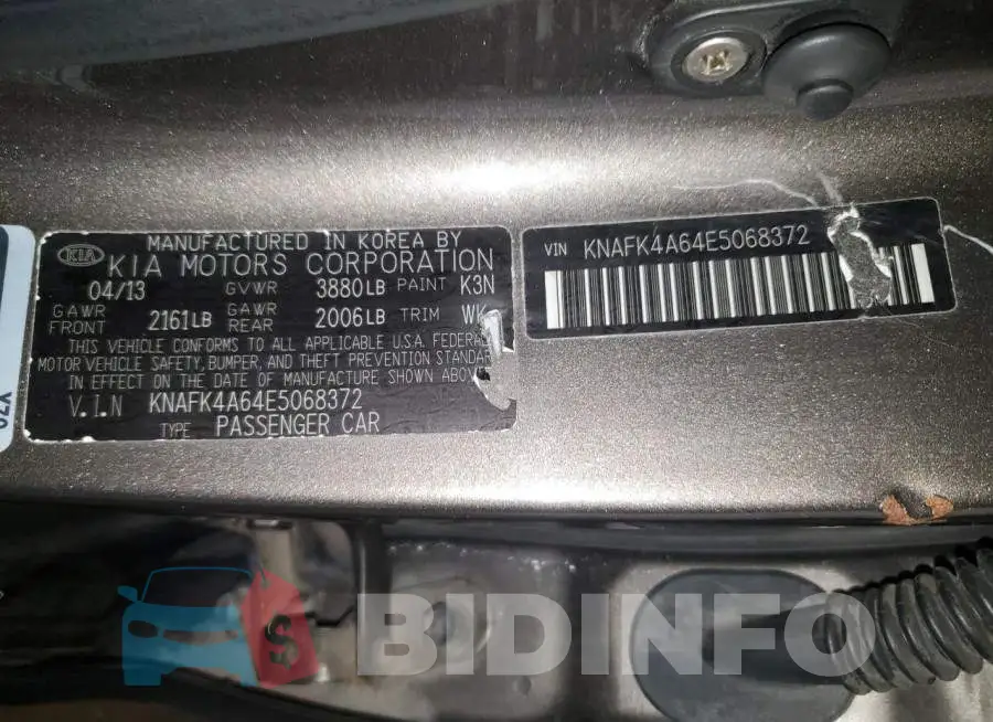 KNAFK4A64E5068372 Photo# 12