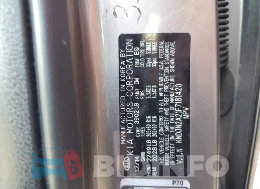 KNDJN2A21F7181420 Photo# 12