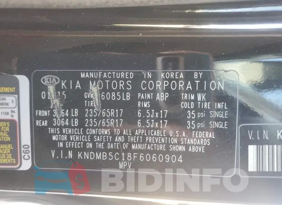 KNDMB5C18F6060904 Photo# 12