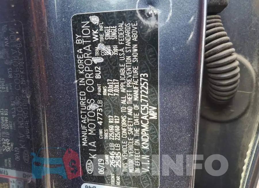 KNDPMCAC5L7722573 Photo# 12