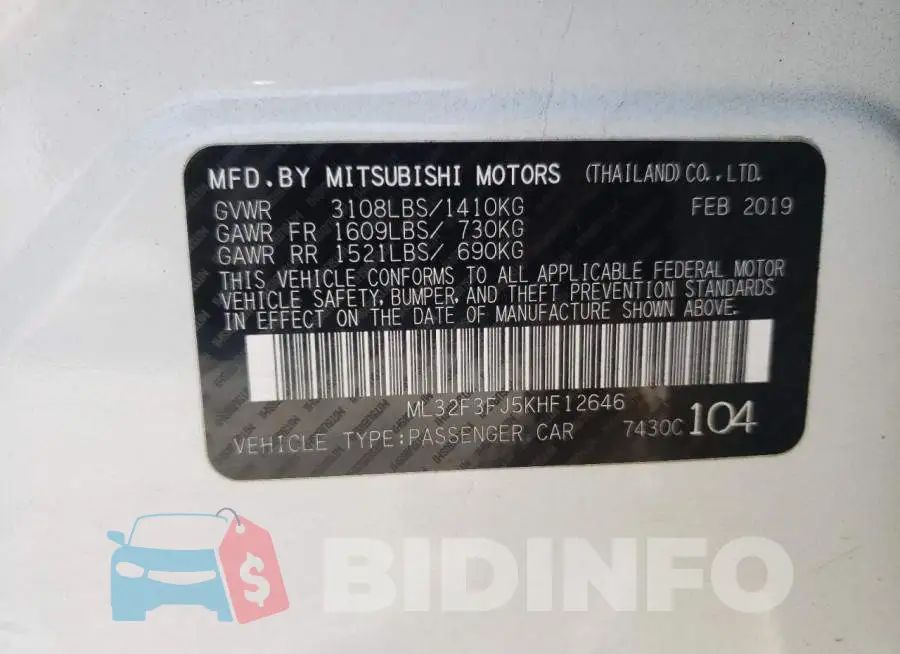 ML32F3FJ5KHF12646 Photo# 12